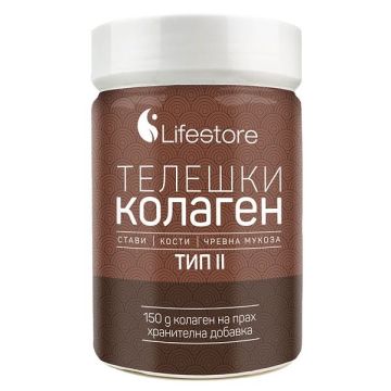 Телешки колаген тип 2 на прах за здрави стави и кости х150 грама Lifestore