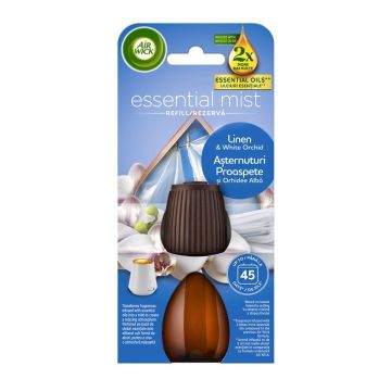 Air Wick Essential Mist Пълнител за ароматизатор Лен и бяла орхидея x20 мл