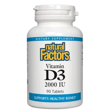Витамин D3 2000 IU х90 таблетки Natural Factors