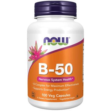 В-50 Витамин B комлекс х100 капсули Now Foods