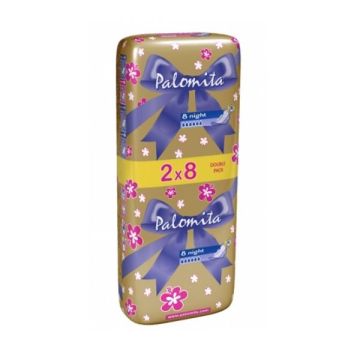 Palomita Thin & Soft Duo Дамски нощни превръзки х16 броя
