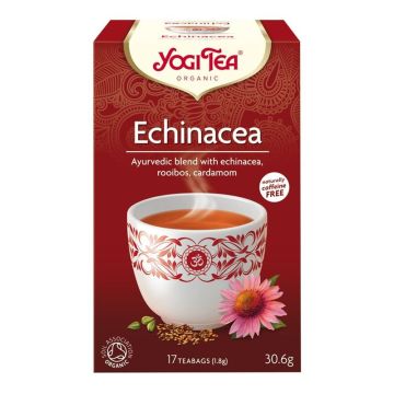 Yogi Tea Echinacea Био аюрведичен чай за подсилване на имунитета x17 пакетчета