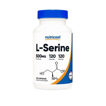 Л-Серин 500 mg х120 капсули Nutricost