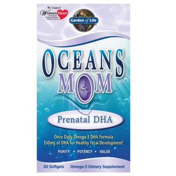 Oceans MOM Prenatal DHA Омега 3 за бременни и кърмещи х30 капсули Garden of Life