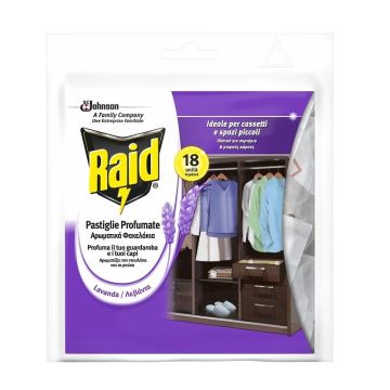 Raid Tablete Anti-Molii Таблетки срещу молци с аромат на лавандула x18 броя