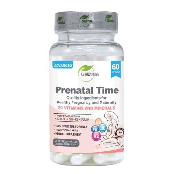 Prenatal Time Мултивитамини и минерали за бременни х60 капсули Grewia
