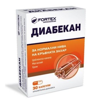 Диабекан 200мг x30 капсули Fortex