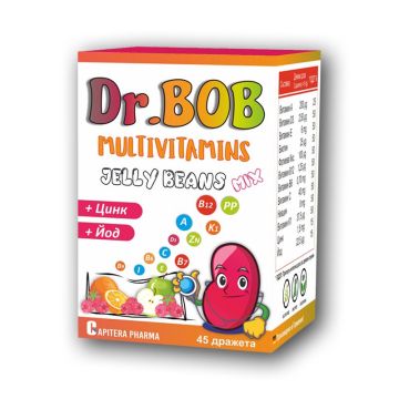 Dr. Bob Мултивитамини Микс х45 желирани дражета Capitera Pharma