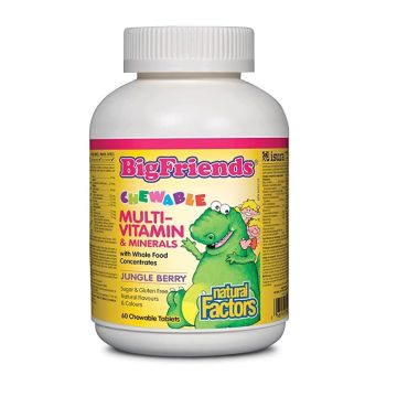 BigFriends Мултивитамини и минерали за деца х60 дъвчащи таблетки Natural Factors