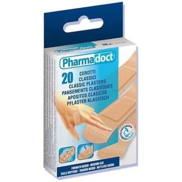 Pharmadoct Classic Миещи се пластири, 4 размера x20 броя