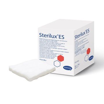 Hartmann Sterilux ES Нестерилен марлен компрес 8 дипли, 7.5x7.5см x100 броя