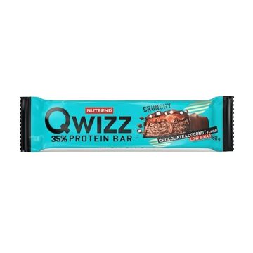 Qwіzz Протеинов бар шоколад и кокос х60 г Nutrend