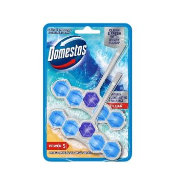 Domestos Power 5 Ocean Тоалетно блокче с аромат на океан 2x50 грама