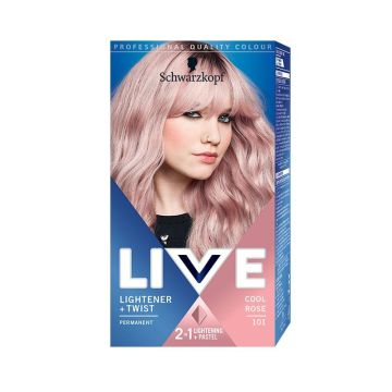Live Lightener + Twist Изрусител за коса с пастелен оттенък, цвят 101 Cool Rose
