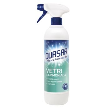 Quasar Vetri Почистващ препарат за стъклени повърхности, с амоняк х580 мл