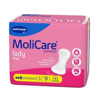 Hartmann MoliCare Lady Подложки за жени 3 капки х12 броя