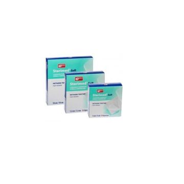 Medica Sterimed Soft Стерилен компрес от нетъкан текстил 5 см/ 5 см х10 броя