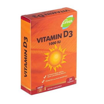 Витамин D3 1000IU х30 капсули Dr. Green