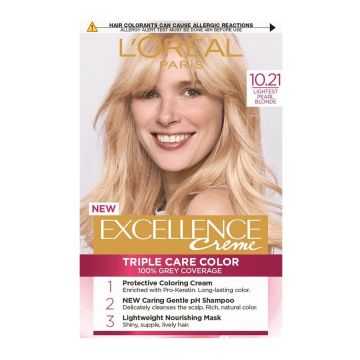 Loreal Paris Excellence Creme Крем Боя за Коса N10.21 Lightest Pearl Blonde