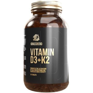 Витамин D3 + K2 х60 таблетки Grassberg