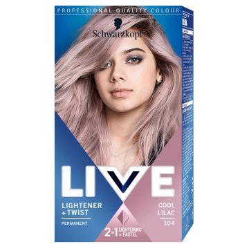 Live Lightener + Twist Изрусител за коса с пастелен оттенък, цвят 104 Cool Lilac