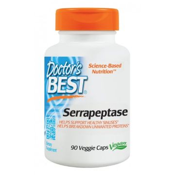 Серапептаза x90 веган капсули Doctor's Best