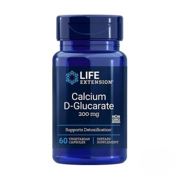 Калциев Д-Глюкарат за детоксикация 200 mg х60 капсули Life Extension
