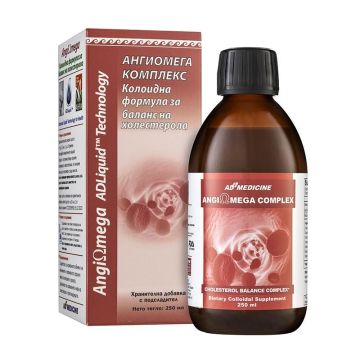 ADLiquid Ангиомега Колоиден разтвор за баланс на холестерола х250 мл AD Medicine
