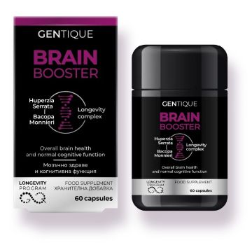 Brain Booster За мозъчно здраве и когнитивна функция х60 капсули Gentique
