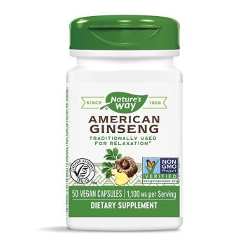 Женшен американски 550 мг х50 капсули Nature’s Way