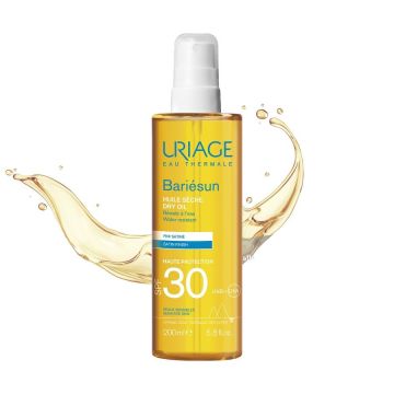 Uriage Bariesun Слънцезащитно сухо олио за тяло и коса за чувствителна кожа SPF30 x200 мл