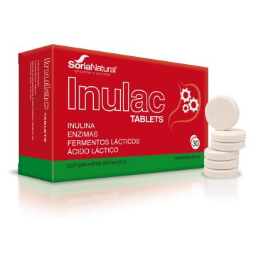 Inulac за нормалната функция на храносмилателната система x30 таблетки, Soria Natural