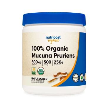 Mucuna Pruriens на прах, при стрес и безпокойство 400 mg х250 г Nutricost