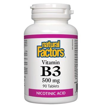 Витамин B3 500 мг х90 таблетки Natural Factors