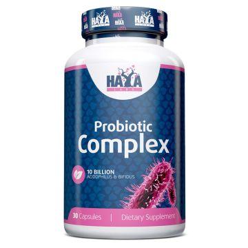 Probiotic Complex 10 млрд ацидофилус и бифидус при чревни инфекции х30 капсули Haya Labs