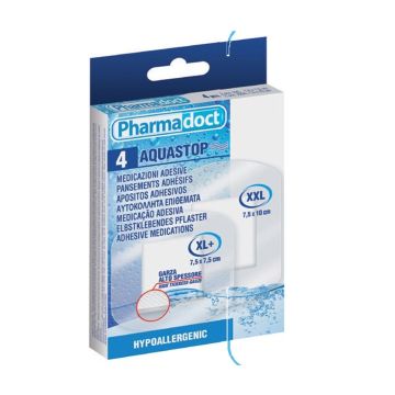 Pharmadoct Aquastop Водонепропускливи пластири в 2 размера x4 броя