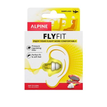 Alpine FlyFit Тапи за уши при летене и пътуване х1 чифт