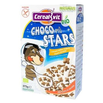 Cerealvit Choco Piu Stars Био шоколадови звездички x375 грама