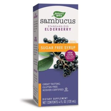 Sambucus Сироп без захар с черен бъз х120 мл Nature's Way