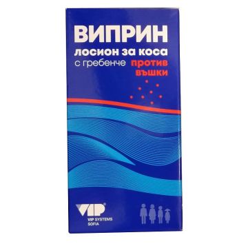 Виприн Лосион за коса против въшки, с гебен х100 мл
