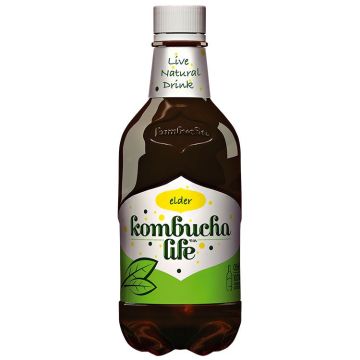 Kombucha Life Естествено газиран чай с бъз х500 мл