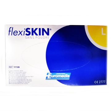 Flexiskin Нитрилни ръкавици без талк, размер L х100 броя