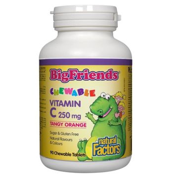 BigFriends Витамин С 250 мг х90 дъвчащи таблетки Natural Factors