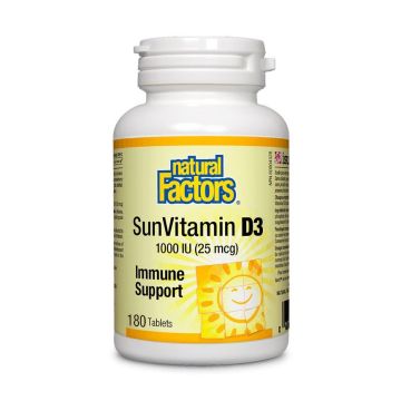 Витамин D3 1000 IU x180 таблетки Natural Factors