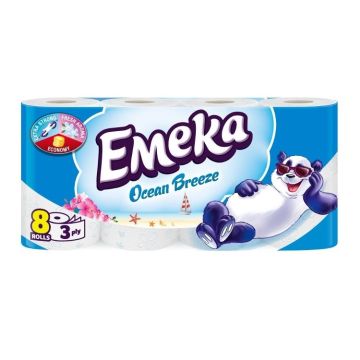 Emeka Ocean Breeze Ароматизирана трипластова тоалетна хартия х8 броя