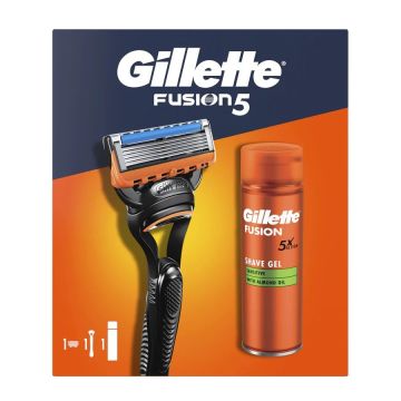 Gillette Fusion Промо комплект за мъже Gillette Fusion 5 + Гел за бръснене