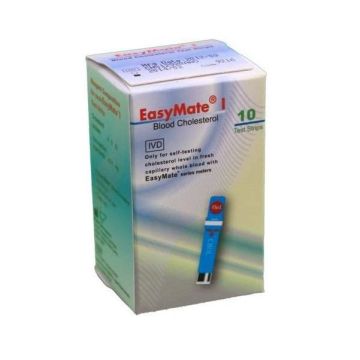 Easymate Тест ленти за измерване на холестерол х10 броя