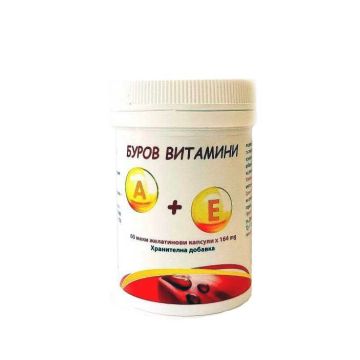 Витамини А + Е 164 mg х60 меки желатинови капсули Bouroff