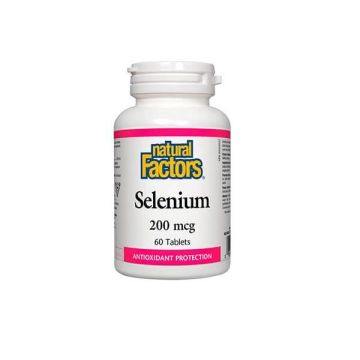 Селен 200мкг х60 таблетки Natural Factors