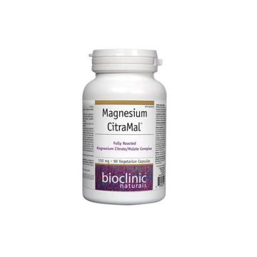 Magnesium CitraMal За устойчивост на стрес и нормално кръвно налягане 150 мг х90 V-капсули Bioclinic Naturals